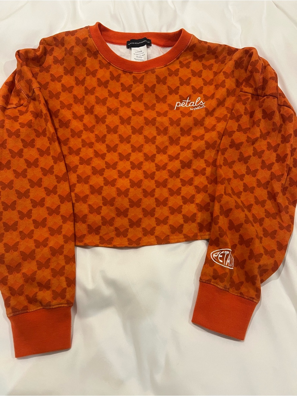 Petals by Orange Kids Cropped Sweatshirt
